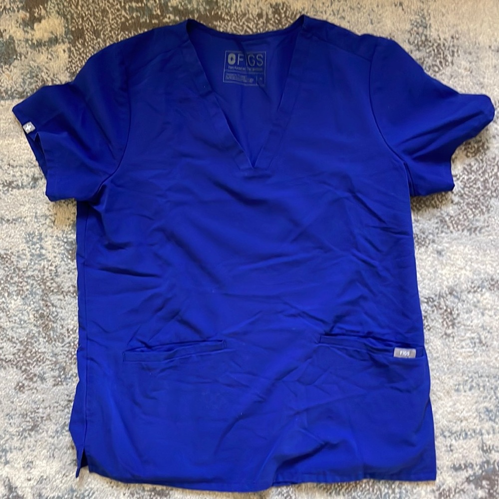 FIGS CASMA TOP WINNING BLUE